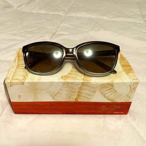 Maui Jim - 758 HONI Brown Blue - Women Sunglasses, Bronze Polar Lens